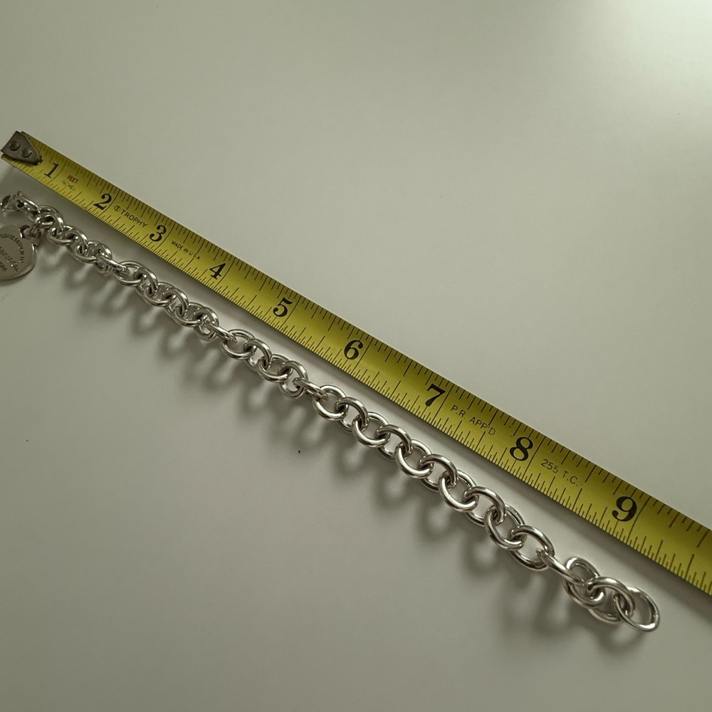 9 1/2” XL Length - Tiffany & Co. Please ReturnTo Tiffany Heart Tag Bracelet - Picture 11 of 12